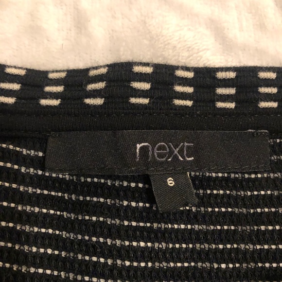 Black white long sleeve dress size small 2 - Picture 3 of 4